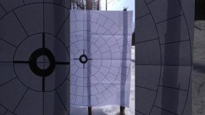 Тестовый отстрел дисперсанта с разных дульных сужений.