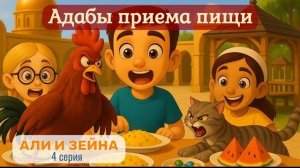 Исламский мультфильм для детей | Али и Зейна • Серия 4 — Адаб приёма пищи