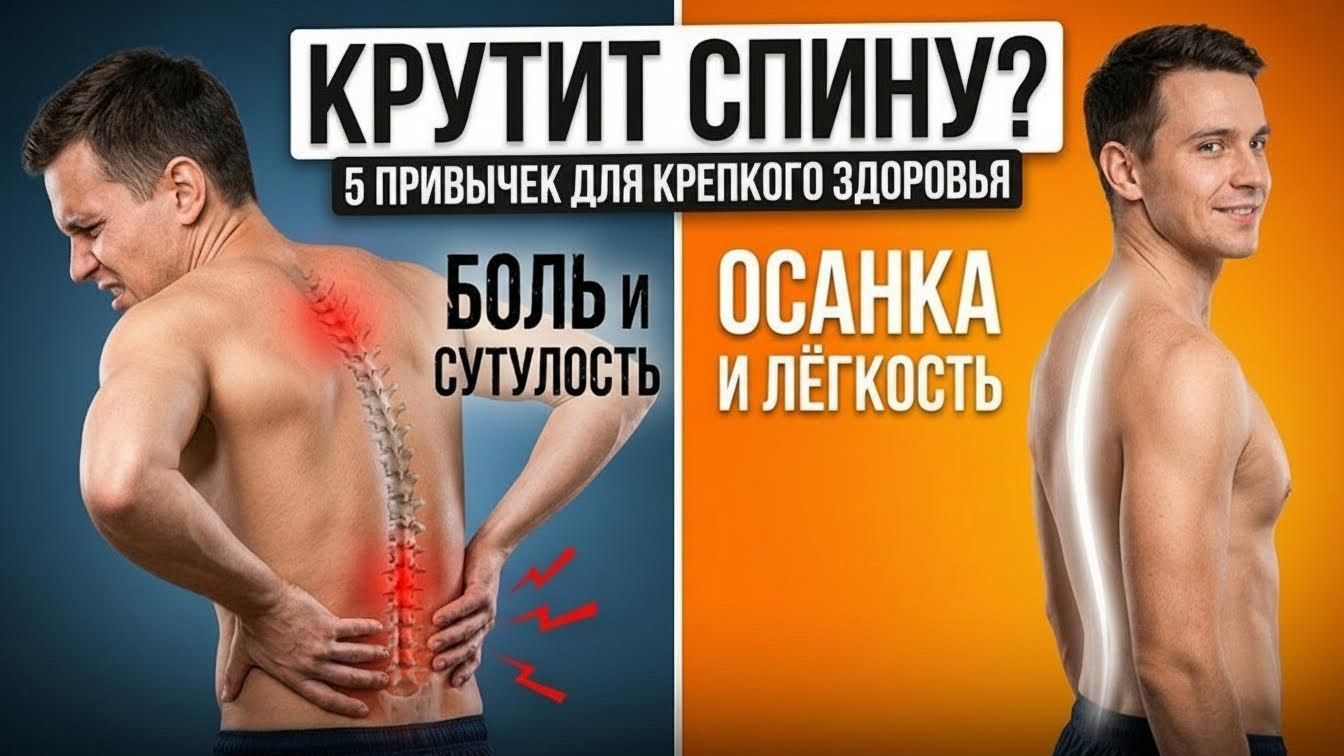 Портится осанка и ноет спина? 5 привычек для здорового позвоночника