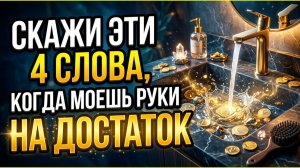 Твои ладони открывают поток денег, когда ты моешь руки! Скажи 4 слова, и они начнут липнуть сами