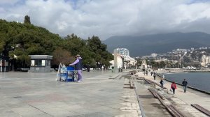 Ялта. ДЕНЬ воссоединения Крыма с Россией! С праздником! Прогулка по весеннему городу. 18.03.2026. Кр