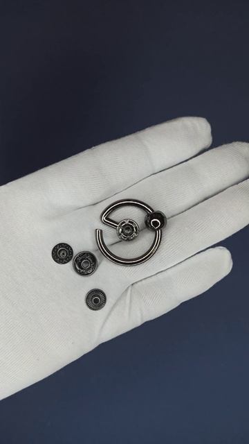 Кнопка декоративная темн.никель (завиток), Артикул 03865