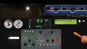 симулятор Ленинградского метро 2Д поездка по правобережной линии на поезде 81540.1