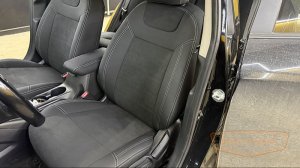 Авточехлы для Киа Церато 3 - итальянскапя эко-кожа и алькантара