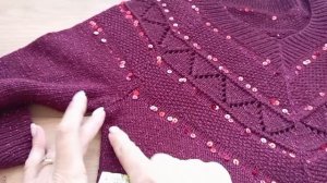 Пуловер ,,Чайка,, спицами, экспресс МК