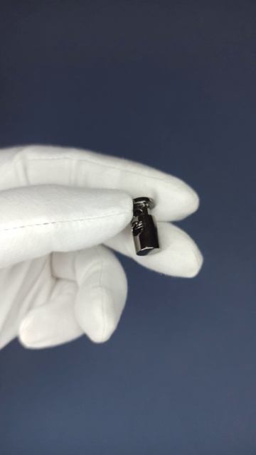 Фиксаторы черный никель со стразами, Артикул 00209