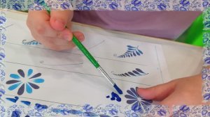 Неделя декаротивно-прикладного исскуства. Техника - "Гжель" у старших долшколят Funny Ant Malahovka