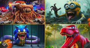 МОЛНИЯ МАКВИН МОНСТР против МИНЬОНА ЗОМБИ и СОНИКА 🏎️ Битва ТРАНСФОРМЕРОВ! 🦖 Мультик