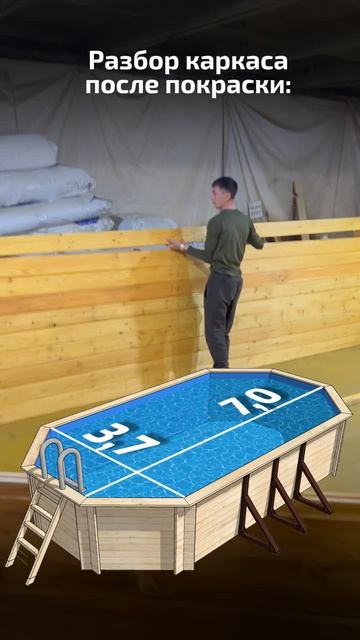 Рабочие будни на производстве деревянных бассейнов Кристалл | Kristall Siberian