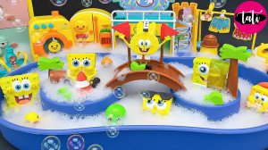 Играем в игрушки из мультика Спанч Боб и свинка Пеппа. Мультфильм для детей. ASMR АСМР