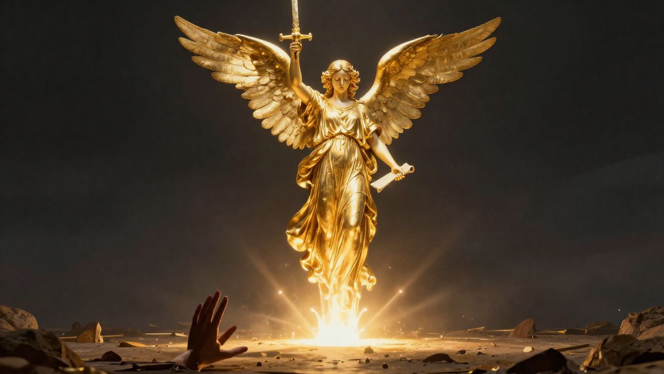 Песня "Памятник ангела, что сияет во мгле"