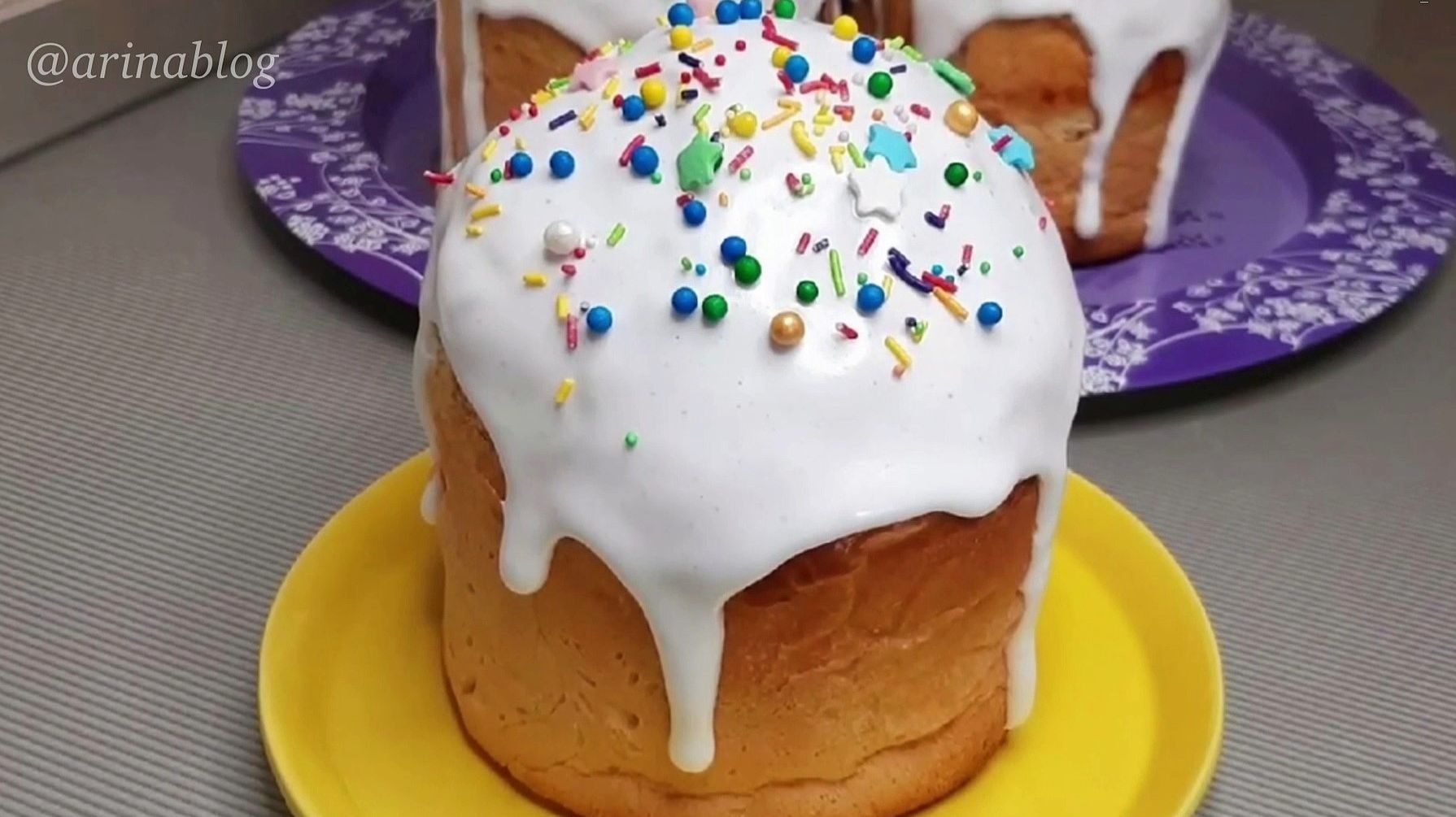 Глазурь без белков для куличей