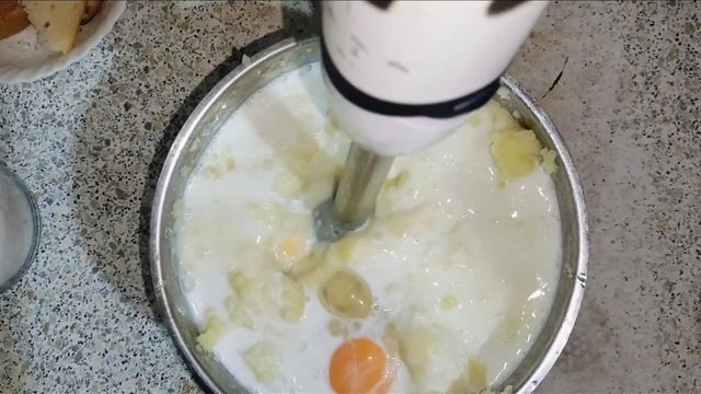 Пушистая картошечка с фаршем.