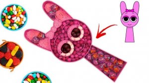 Делаю Sprunki из конфет Oddly Satisfying ASMR процесс РЕАКЦИЯ