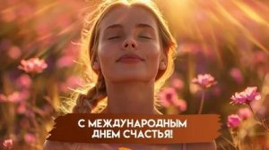 Сердце радуется! С днём счастья. Шикарная музыкальная открытка.