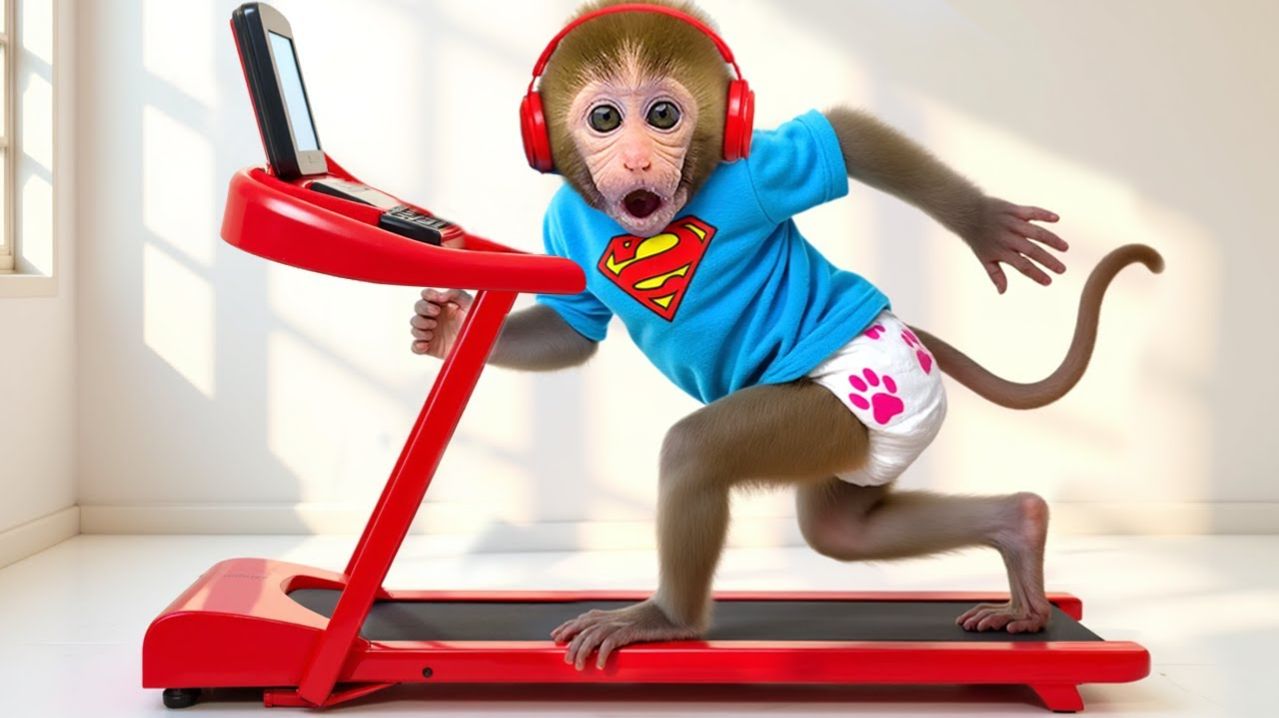 🐒Обезьянка пытается добыть руду⛏️тренируется🥋рубит дерево🪓и строит из него загон для утят🦆