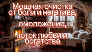 Мощная очистка от негатива и старых убеждений, омоложение, поток любви и богатства. Медитация