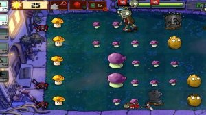 Прохождение зомби против растений локация ночь растения против зомби или Plants vs zombies