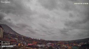 Весеннее движение туч над Пятигорском