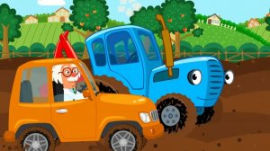 Синий трактор