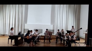 Ансамбль народных инструментов.Р.н.п. "Возле речки, возле моста"