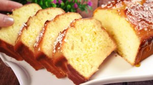 Немного йогурта и 5 минут! Самый нежный лимонный кекс