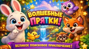 Волшебное приключение в прятки! Невероятные мультики с милыми мультяшными животными  🐰🌟