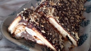 Торт без выпечки: " Творожный домик".