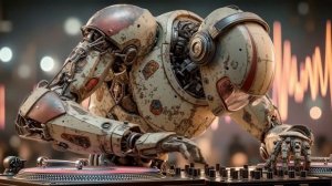 Neon Dreams & Cybernetic Rhythms ｜ Futuristic Synthwave Beats 🎧 Robot DJ-(1080p30)