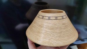 Ваза из дубового полена