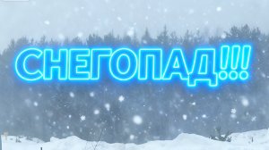 СНЕГОПАД НАЧАЛСЯ 🌨️ -7°