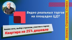 Анализ лота, выбор стратегии, участие в торгах по банкротству