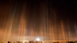 Световые столбы и морские существа !