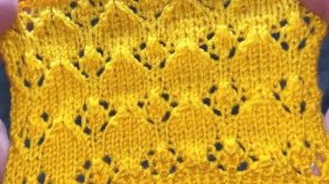 🧶КРАСИВЫЙ АЖУРНЫЙ УЗОР СПИЦАМИ💜