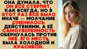 Она Думала, Что Он Снова Промолчит — Но В Этот Раз Его Холодная Месть Всё Изменила