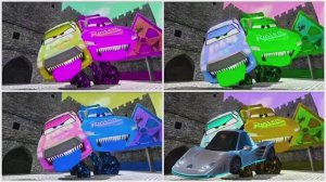 СУПЕР МОЛНИЯ МАКВИН и ВЕСЕЛЫЙ ТАНЕЦ 🌈 4 ЦВЕТА: Смешные МУЛЬТИКИ про МАШИНКИ 🏎️✨