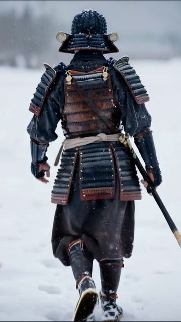 Самурай в снегу: история чести и преданности #самураи #история #культура