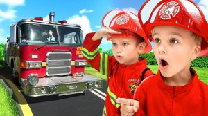 Крис становится пожарным и помогает друзьям!