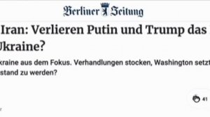 ‼️🇷🇺🇺🇦 Мир на Украине зависит от Зеленского, — Berliner Zeitung

▪️Россия согласится на завершен