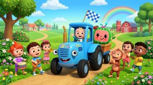 СИНИЙ ТРАКТОР — ВЕСЕЛЫЕ ПЕСНИ ДЛЯ МАЛЫШЕЙ ПОДРЯД МУЛЬТФИЛЬМ