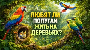 ЛЮБЯТ ЛИ ПОПУГАИ ЖИТЬ НА ДЕРЕВЬЯХ?