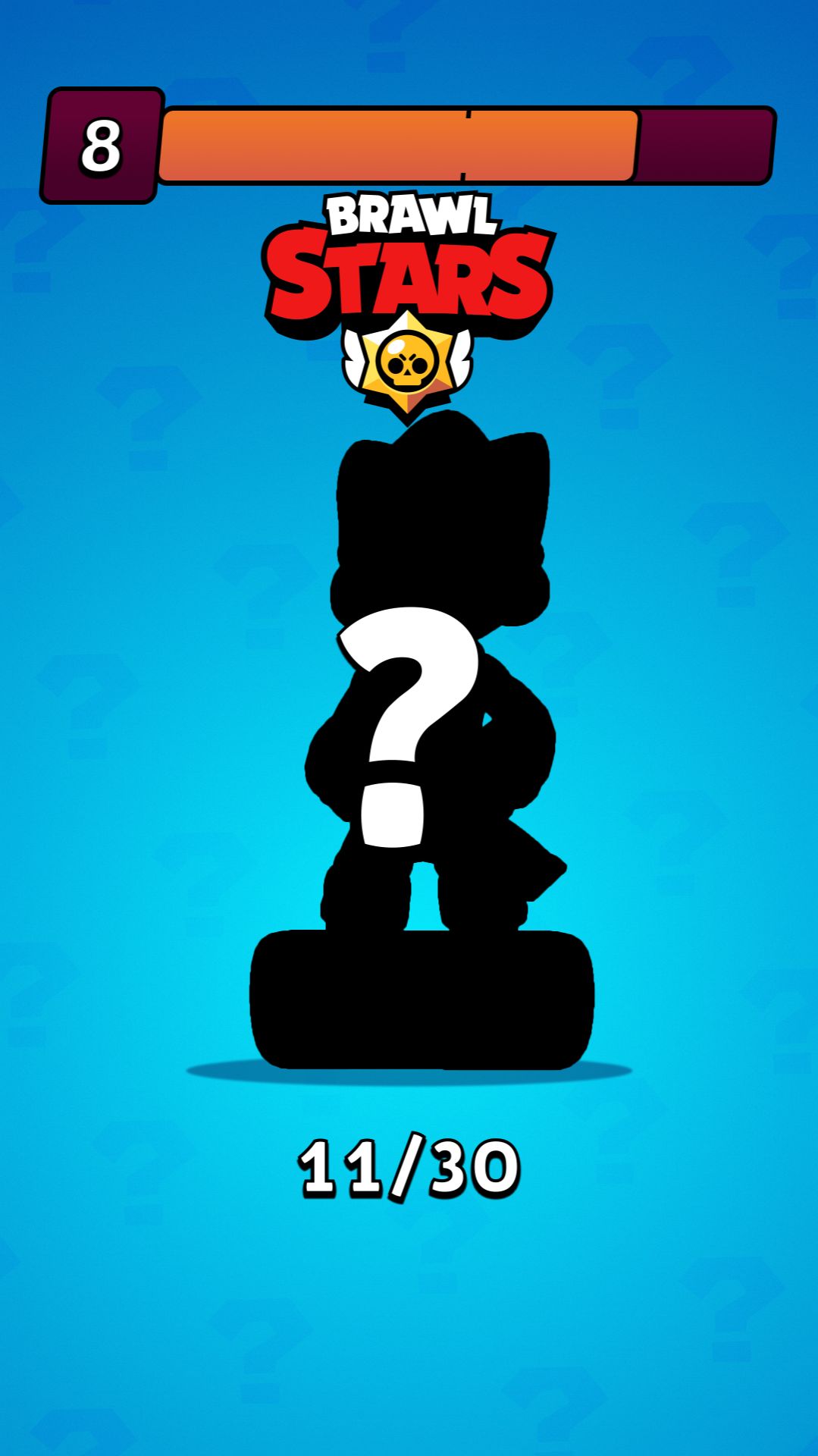 11/30. Угадай по силуэту персонажа из игры Brawl Stars за 10 секунд