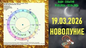 КОЗЕРОГ: "СОБЫТИЯ от НОВОЛУНИЯ с 19 МАРТА по 2 АПРЕЛЯ 2026 года"!!!