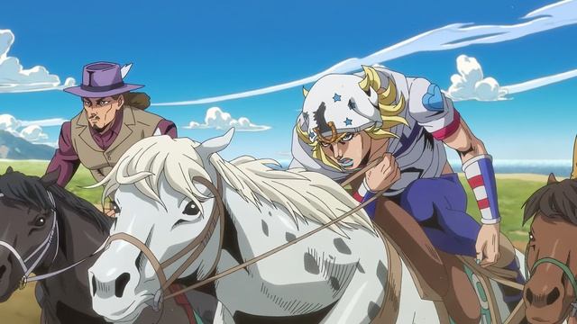 [4K] Невероятное приключение ДжоДжо: Гонка «Стальной шар» - 1 серия [OnWave]