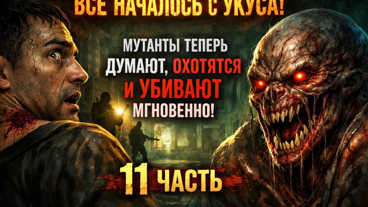 Все Началось с Укуса: Мутанты теперь думают, охотятся и убивают мгновенно. 11 часть. Постапокалипсис