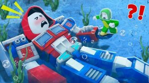 Майки нашёл элементарного трансформера, Джей Джей под водой! Анимация