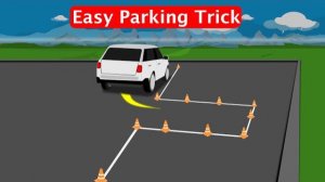 Reverse Parking with Cones //Reverse Park Step by Step