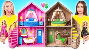 Строим Удивительный Кукольный Домик Дорогой vs Дешевый Челлендж | Простые Трюки для Декора!...