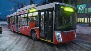 Новые троллейбусы с автономным ходом вышли на улицы Смоленска