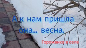 А к нам пришла она... весна!